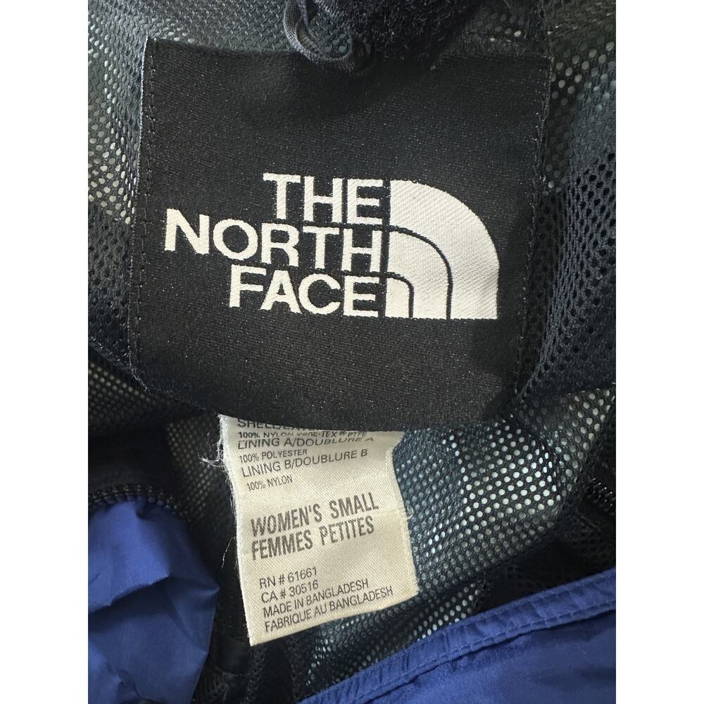 *Flawed The North Face GORE-TEX Blue Jacket Shell Women's Size Small Vintage Y2k - Picture 10 of 16